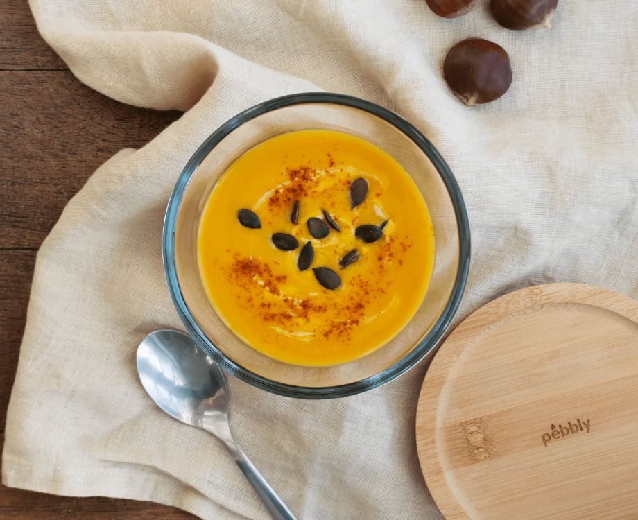 La recette du mois :Velouté de courge rôtie aux épices